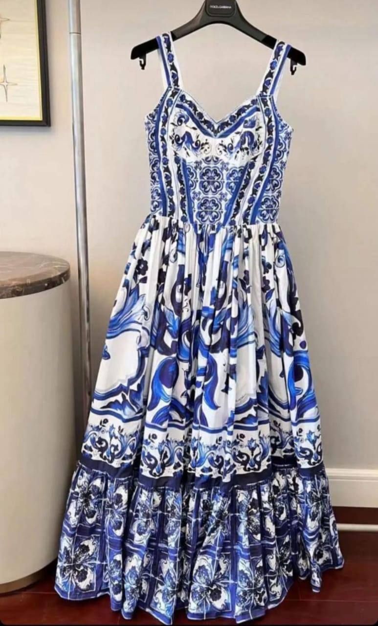 Платье сукня Dolce & Gabbana majolica, майолика 2023