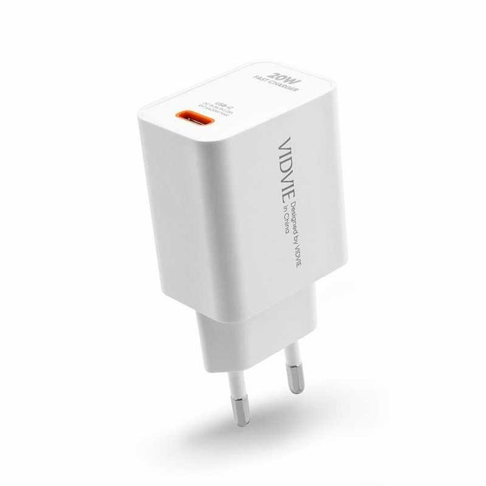 Szybka ładowarka sieciowa do iPhone VIDVIE USB-C 20W