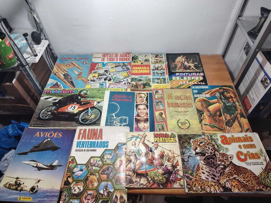 Lote de 12 Cadernetas de Cromos Antigas Completas
