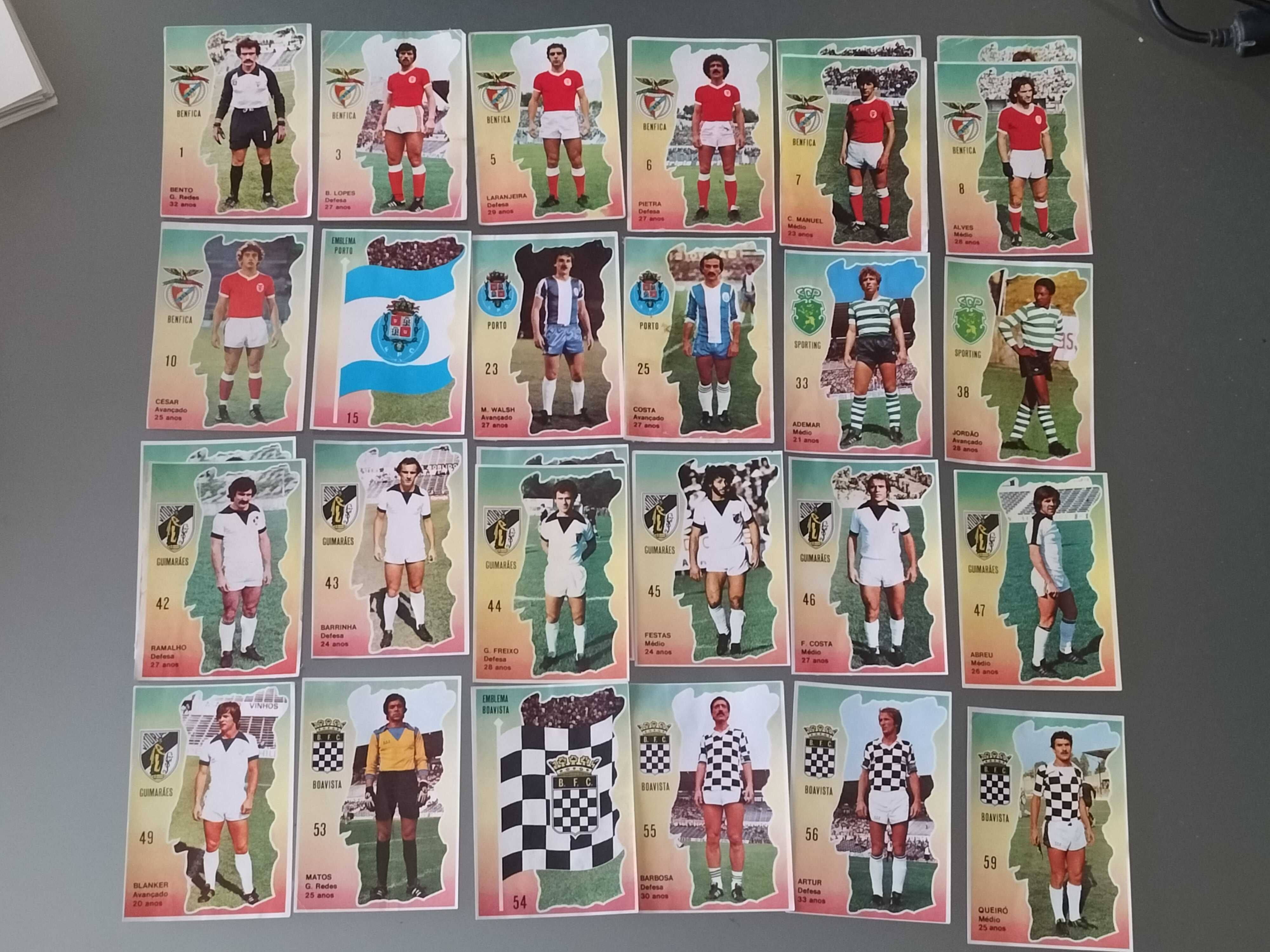 Lotes de Cromos "Idolos de Portugal 80-81"
