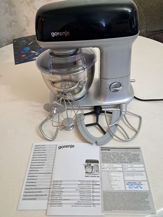 Кухонна машина Gorenje MMC1000RLBK Кухонный миксер Тестомес