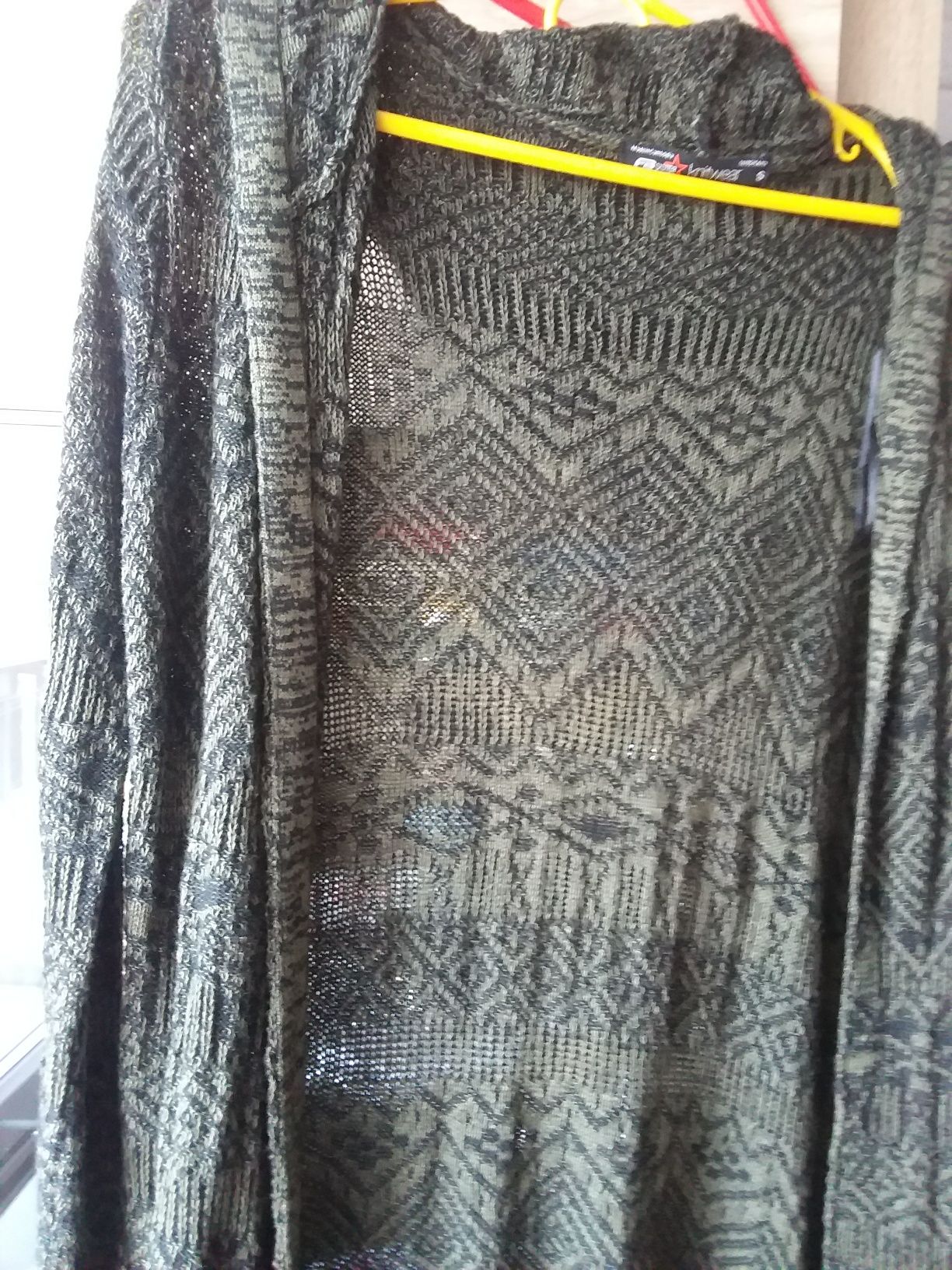 Kardigan narzutka,sweter długi S