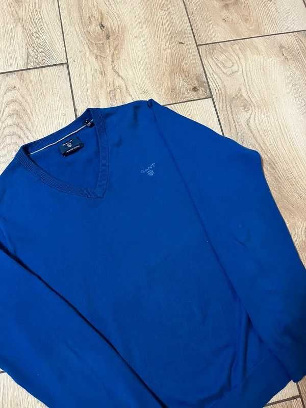 sweter gant niebieski