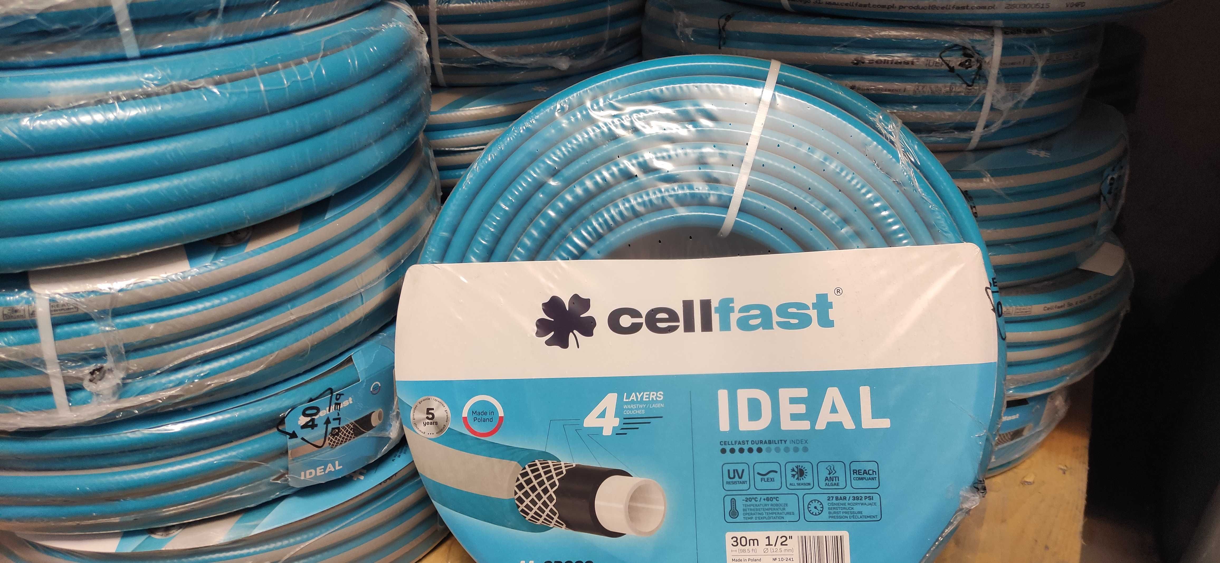 Wąż ogrodowy cellfast 1/2 30 mb + złączki i pistolet