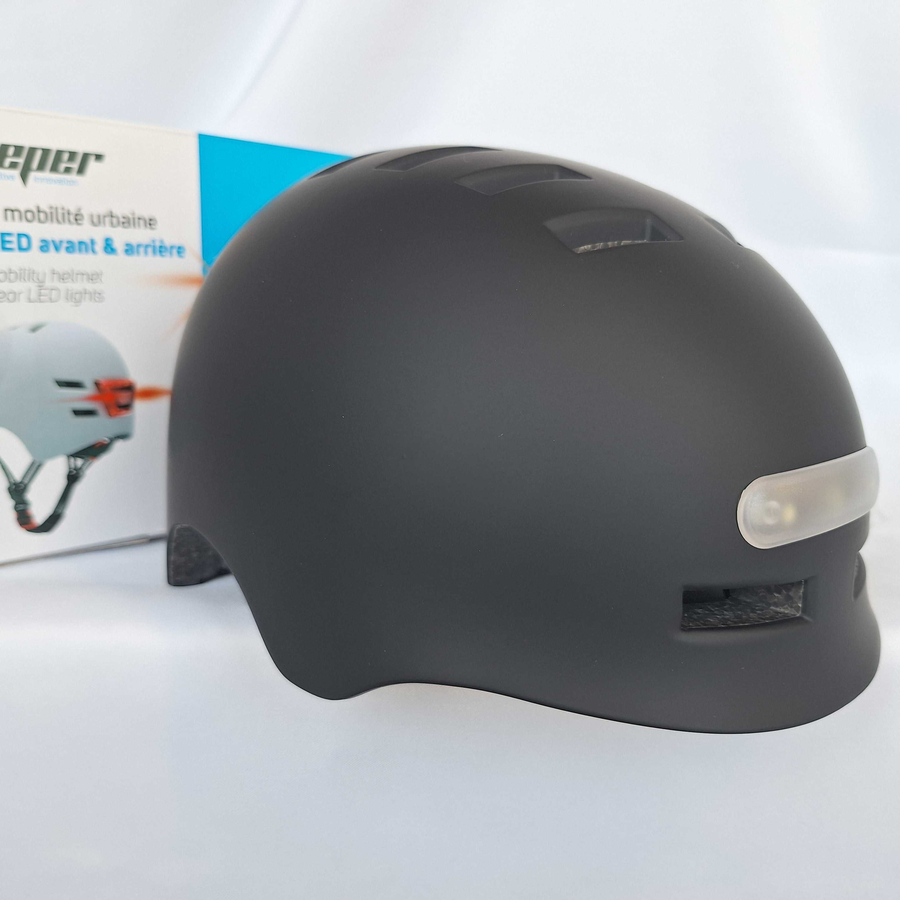 Kask rowerowy Beeper Urban Mobility Helmet LED Noir M 54-57cm