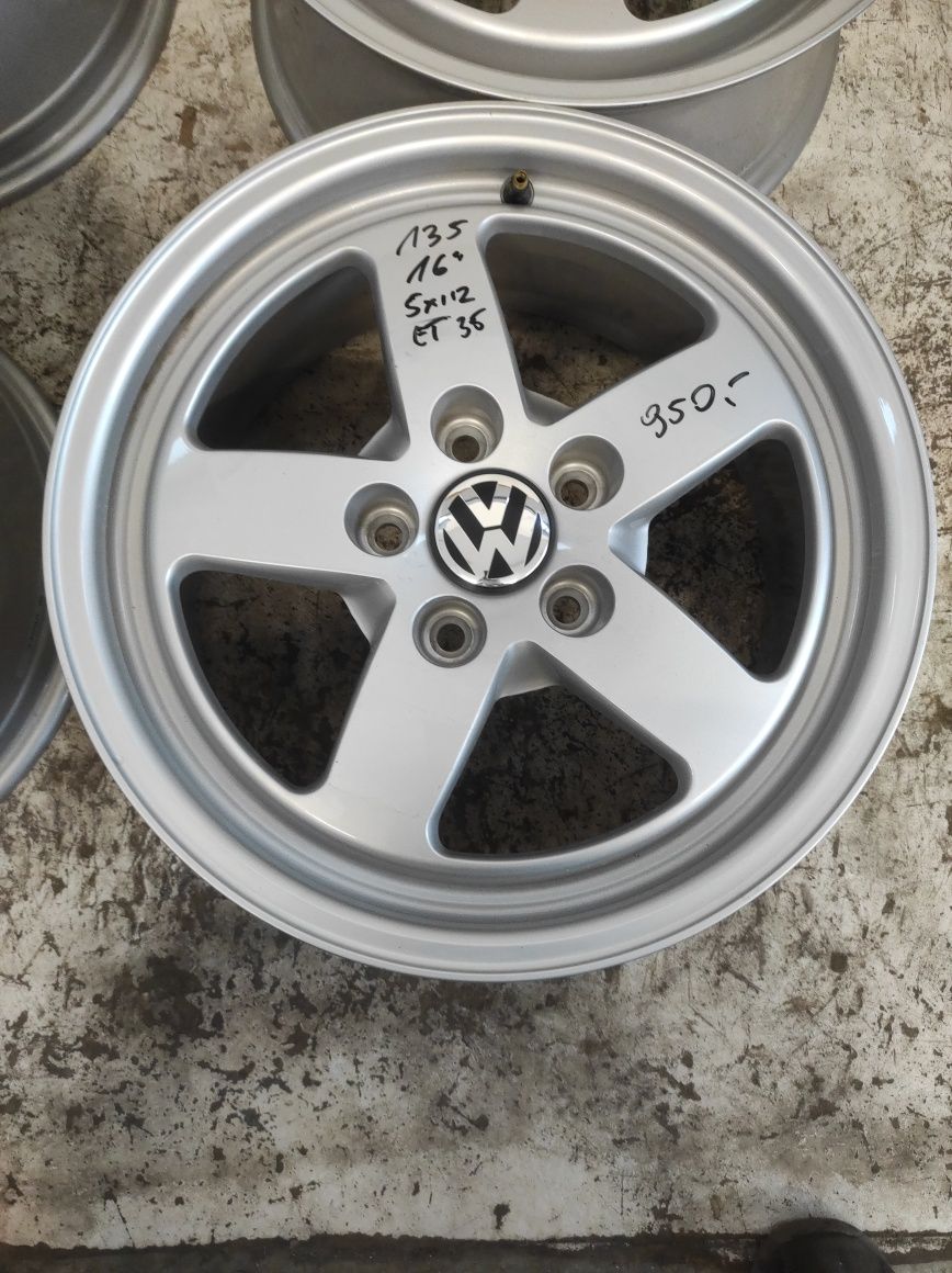 135 Felgi aluminiowe VOLKSWAGEN R 16 5x112 Bardzo Ładne