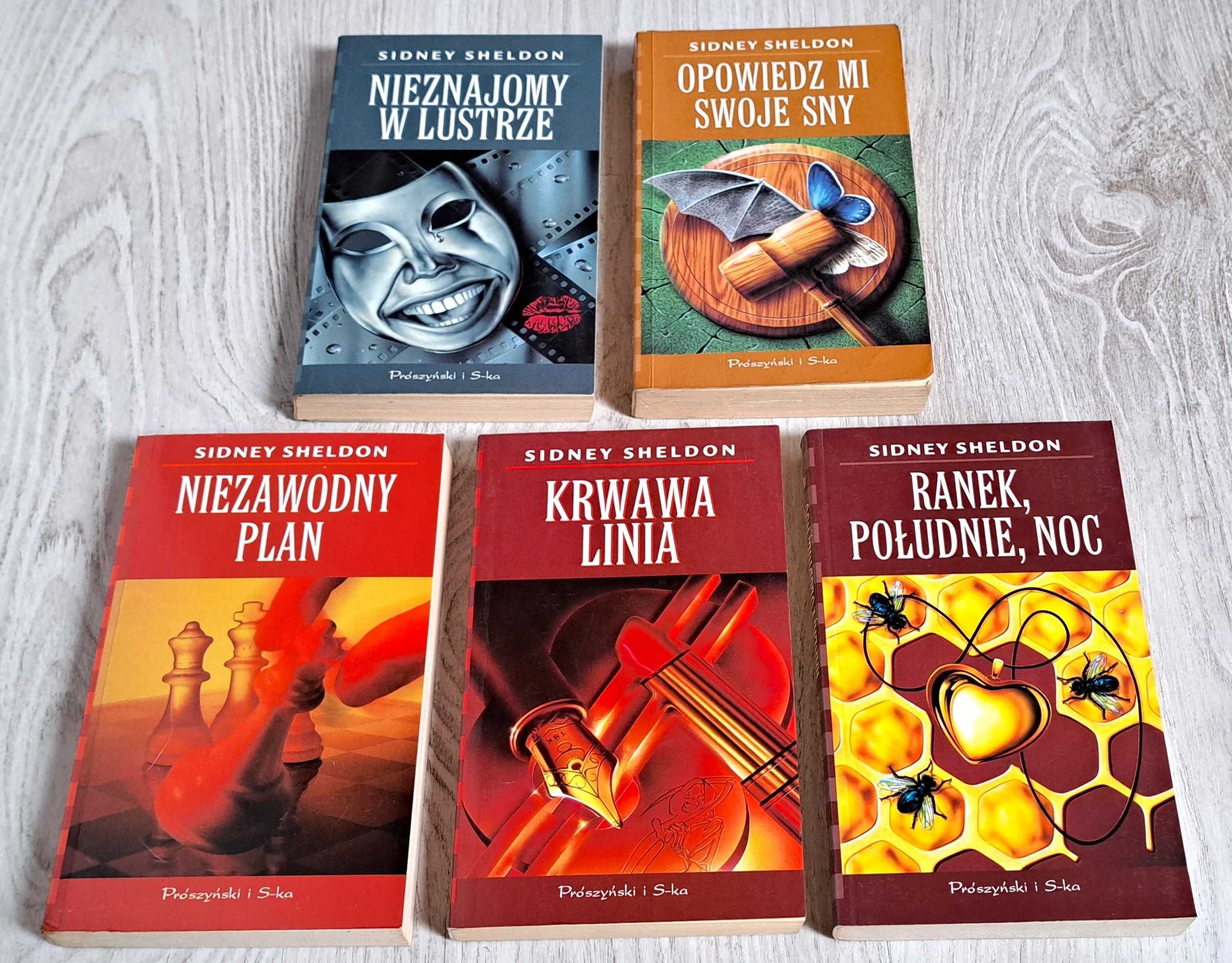 5x Sidney Sheldon Opowiedz mi Nieznajomy w lustrze Niezawodny plan