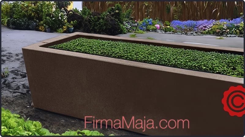 Donice betonowe duże 100 cm taras, ogród, murek dostawa cała Polska