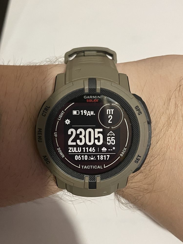 Garmin Instinct 2 Tactical Edition, Solar, хакі