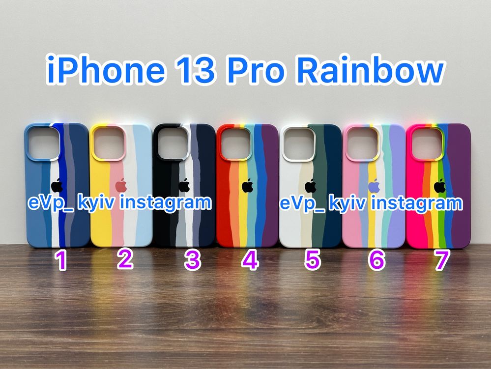 Чохол IPhone 13 Pro / 13 Pro Max Rainbow чехол айфон Про Мак