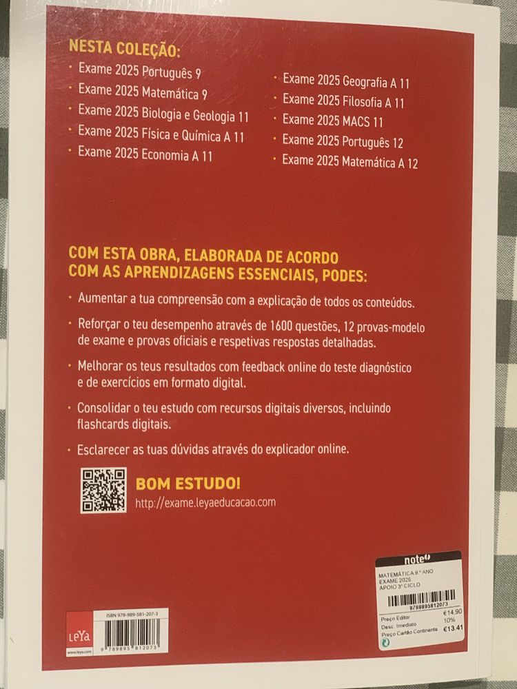 Manual Exame 2025 - Matematica 9 ano