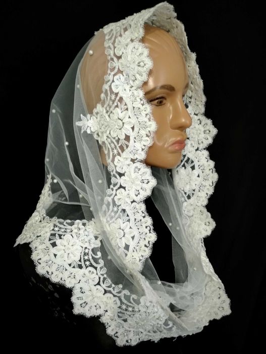 Див.всі фото Снуд святковий ажурний хустка на хрестини вінчання