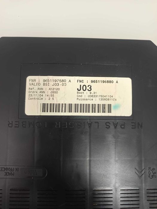 Conjunto Centralina e Imobilizador Peugeot 307 1.6HDi [2004-2_008)