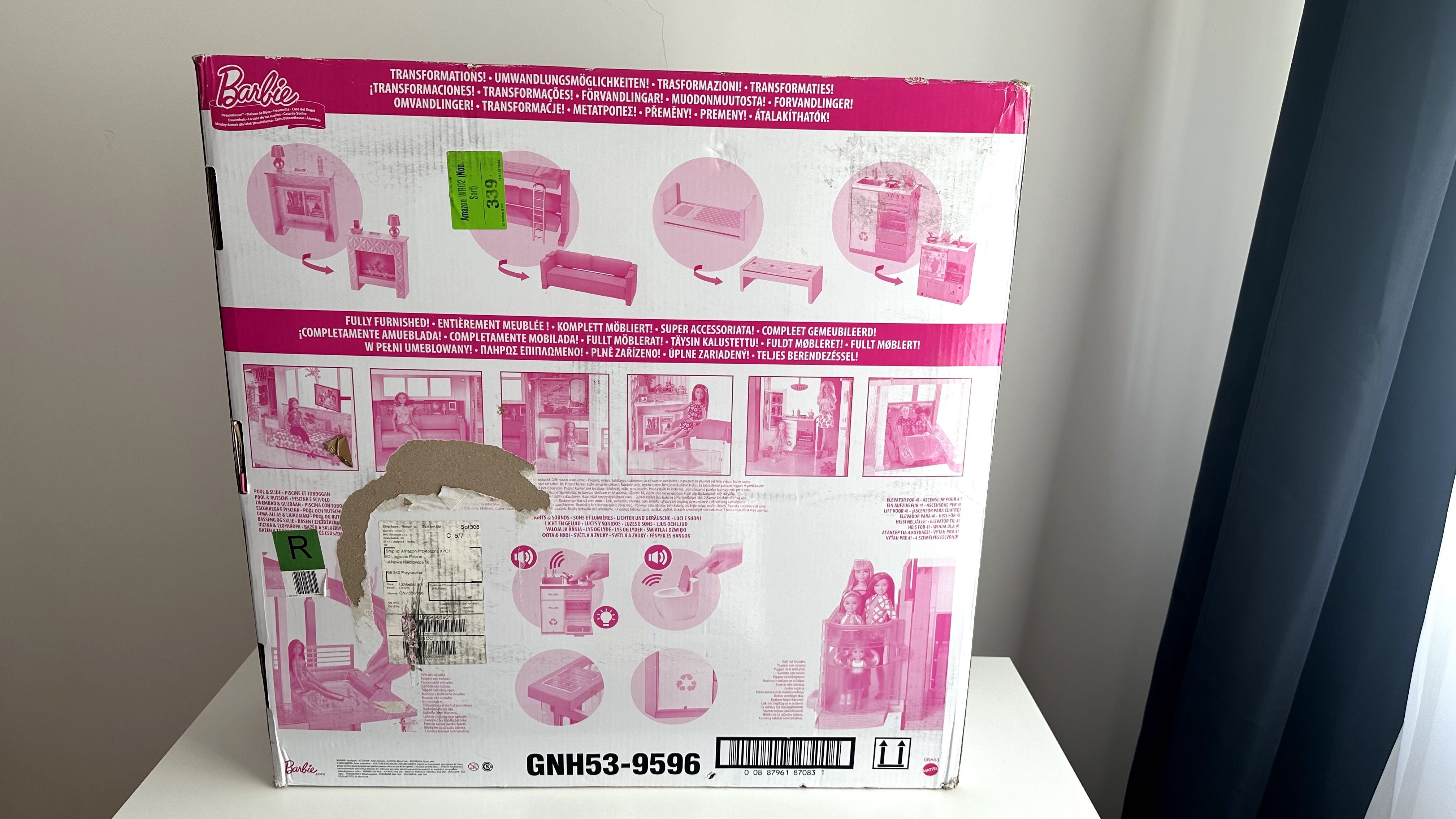 Domek dla lalek Barbie 115 cm GNH53 - NOWY ! Dream House