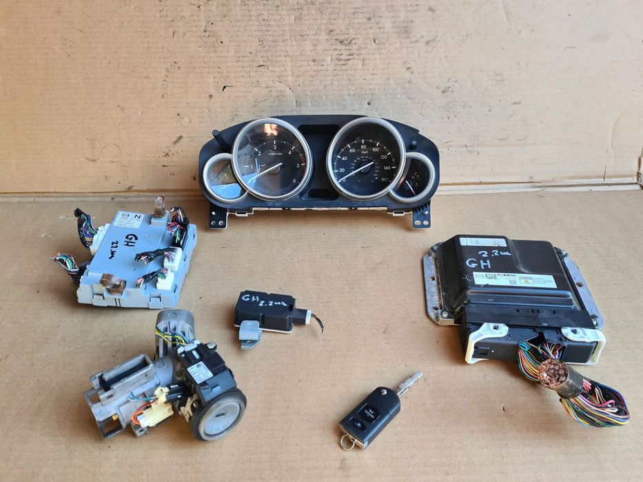 Mazda 6 GH komplet zestaw startowy 2.2 diesel R2AA komputer stacyjka bcm kluczyk