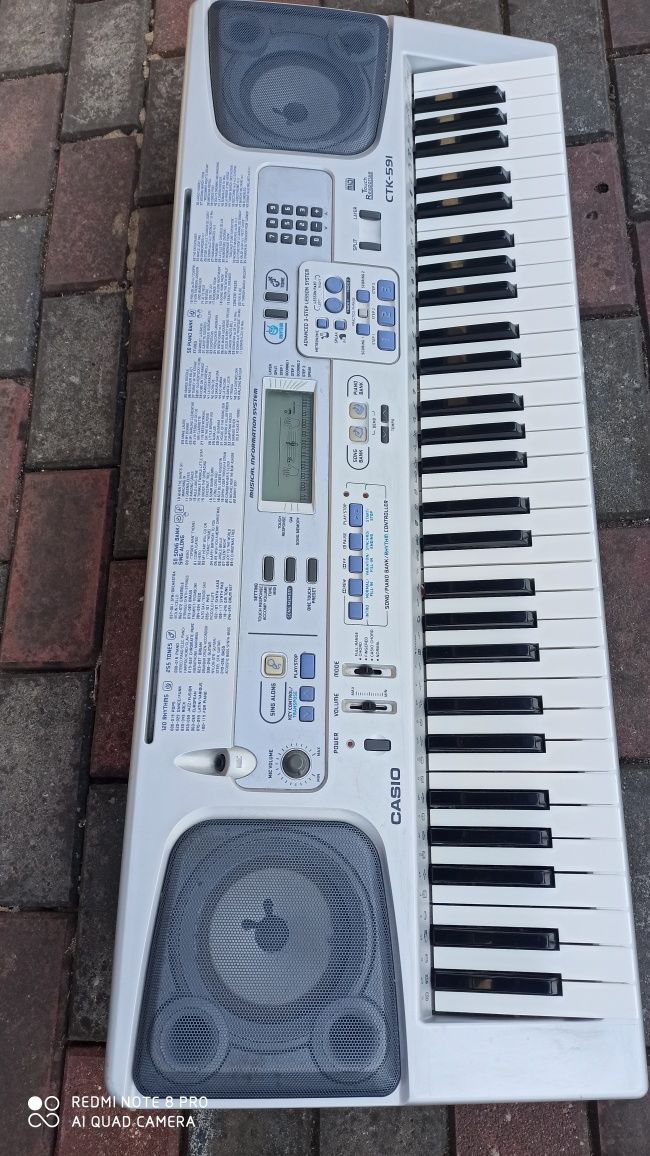 Casio CTK-591, CTK-601 keyboard, klawisze