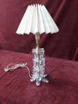 Lampa stołowa szklana lata 70