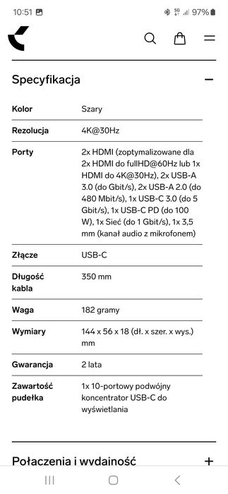 Hub USB 10 gniazd, koncentrator Unisynk