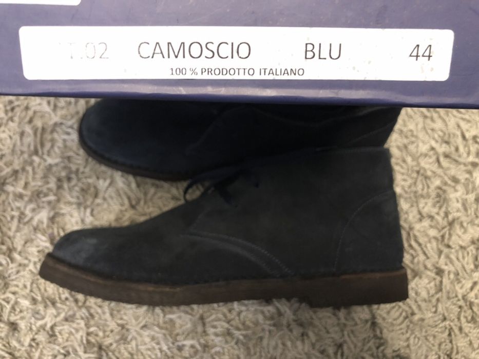 Замшевые мужские ботинки Италия