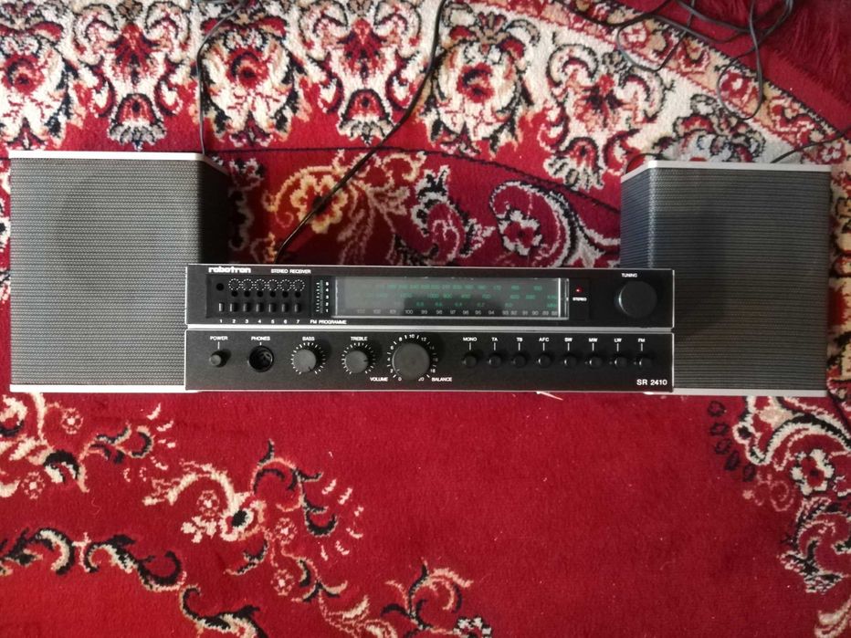 Amplituner Robotron sr 2410 z kolumnami Telefunken