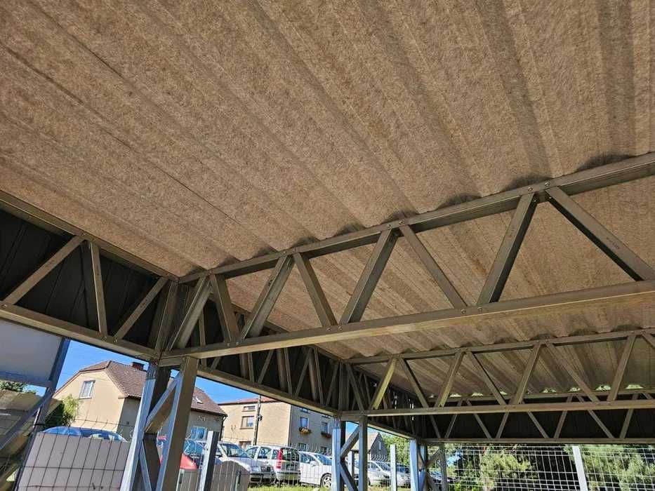 Wiata dwustanowiskowa, carport, garaż, zadaszenie na pojazdy.