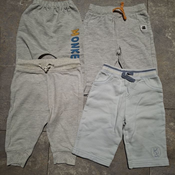 Zestaw 11 szt spodnie chłopięce r. 68