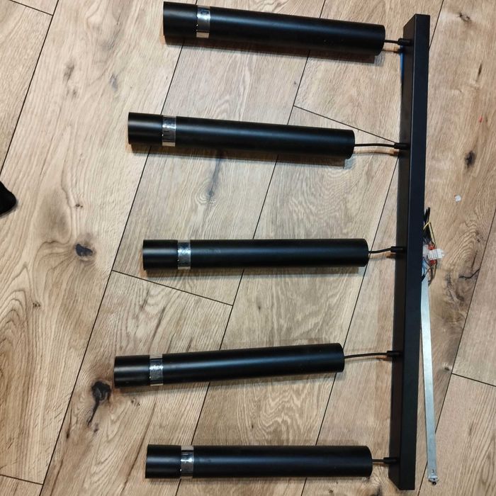 Lampa wisząca tuba na 5 źródeł światła