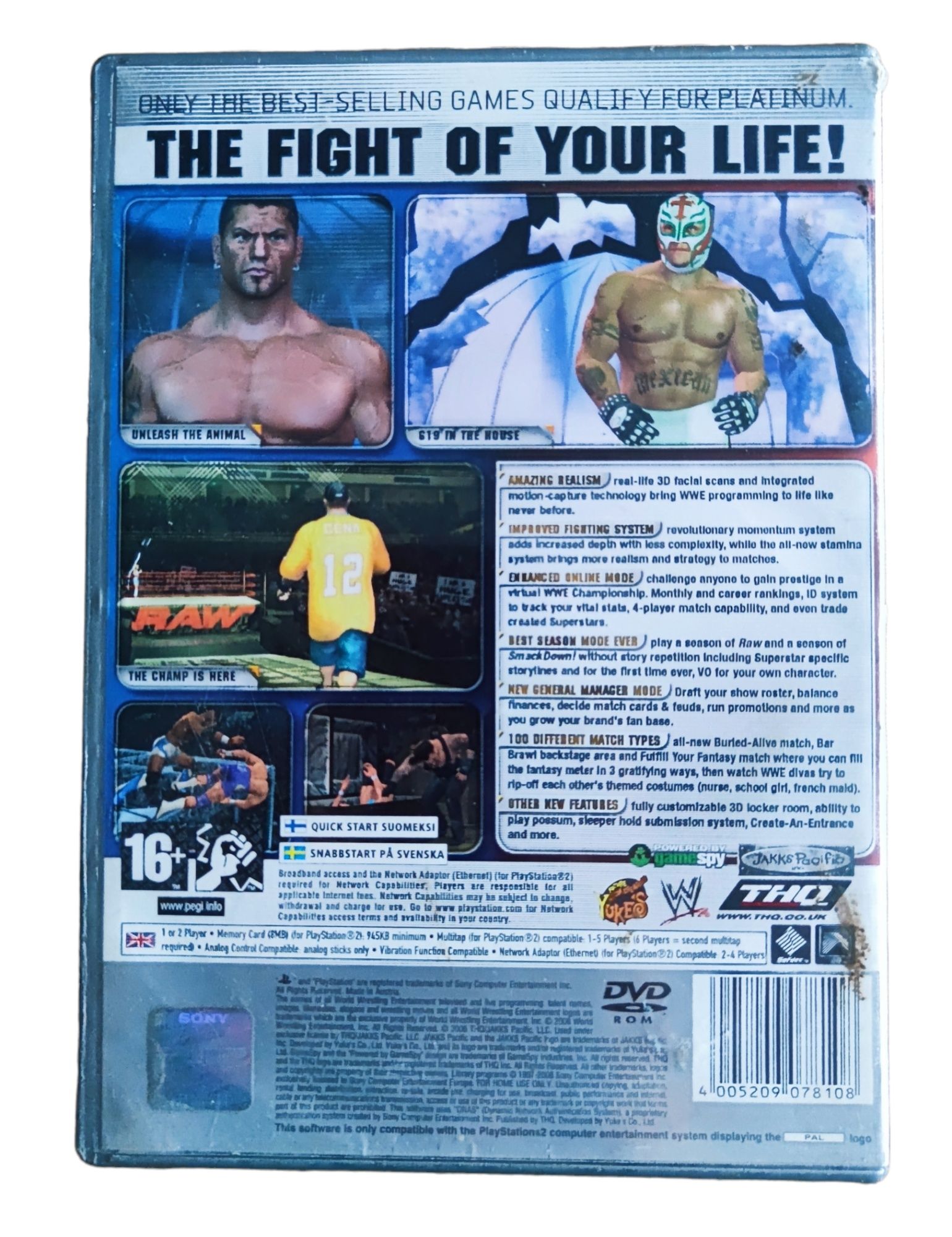 Pudełko WWE SmackDown! vs. Raw 2006 PlayStation 2 (PS2)