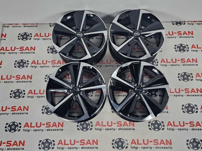 NOWE/DEMO oryginalne alufelgi OPEL 17" 5x108 Grandland Astra L- Czarne