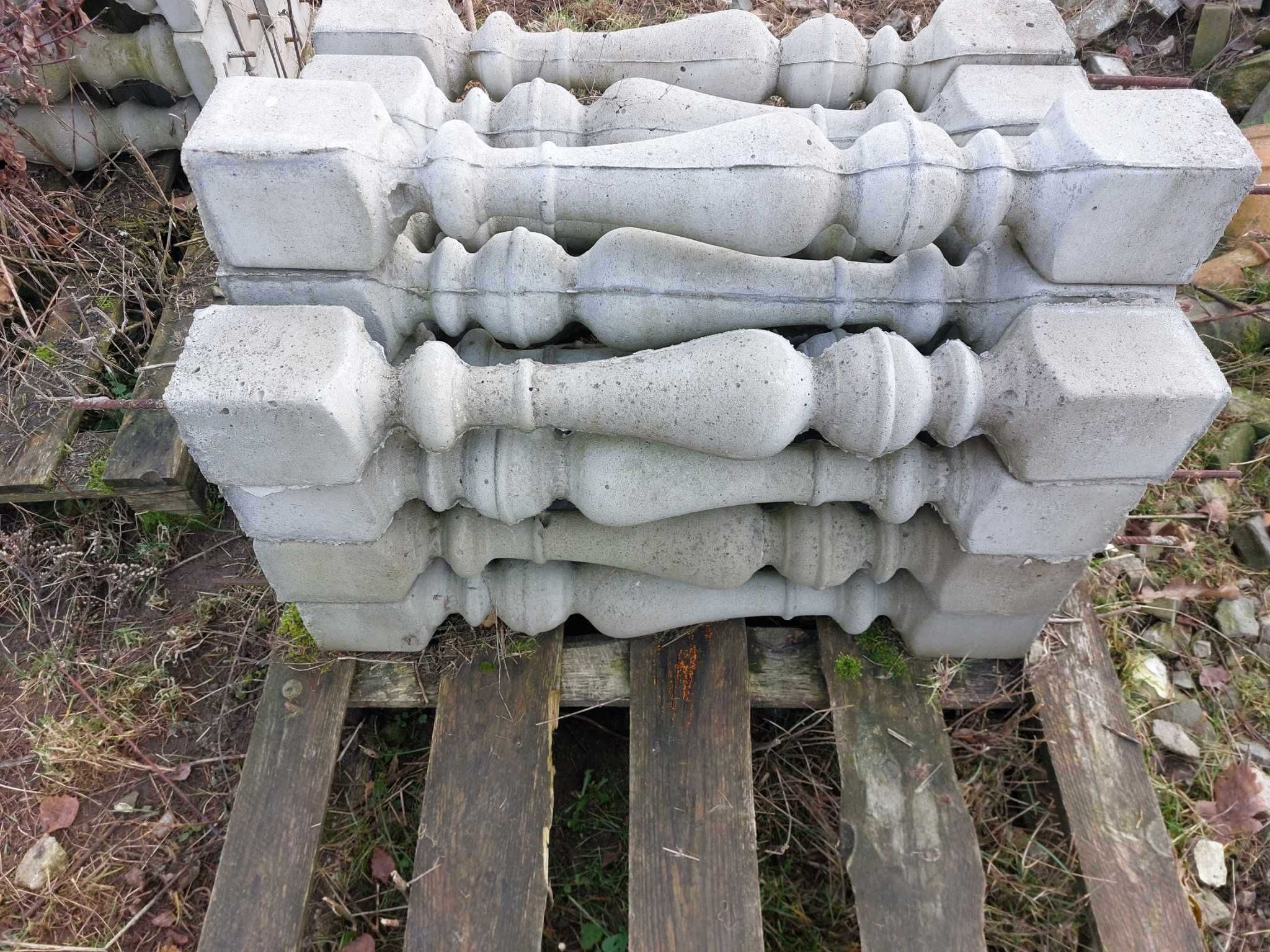 tralki z betonu, betonowe, wyprzedaż, likwidacja, poręcze, słupki