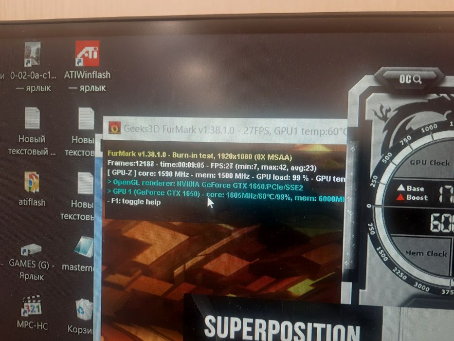 Видеокарта ASUS TUF GTX  GAMING 1650 4GB КАК НОВАЯ! пломба и другие