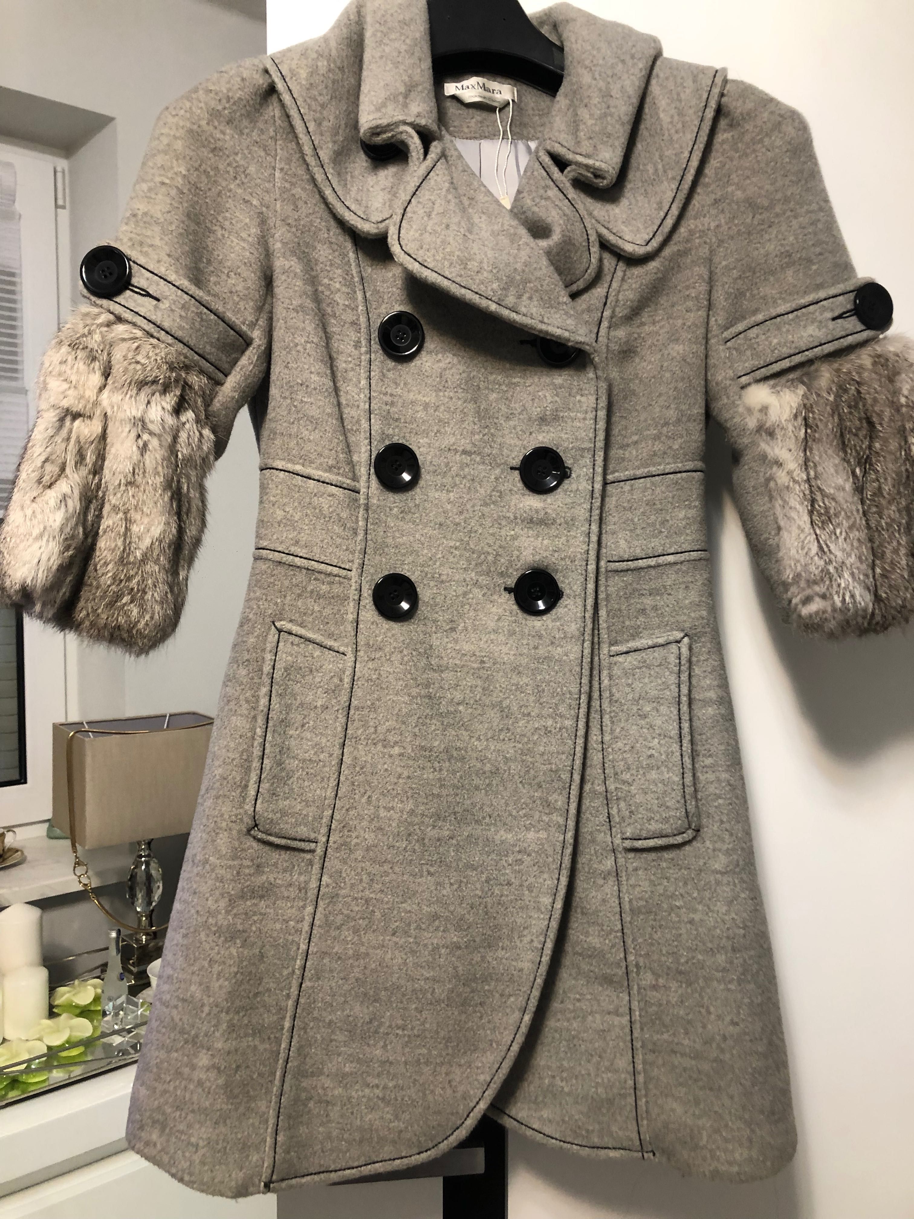 Płaszcz Max Mara 36 szary