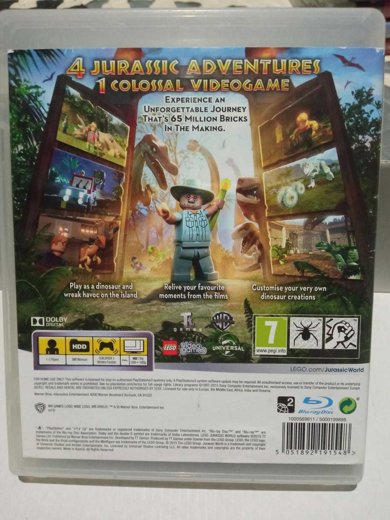 Gra LEGO Jurassic World PS3 dinozaury park dla dzieci