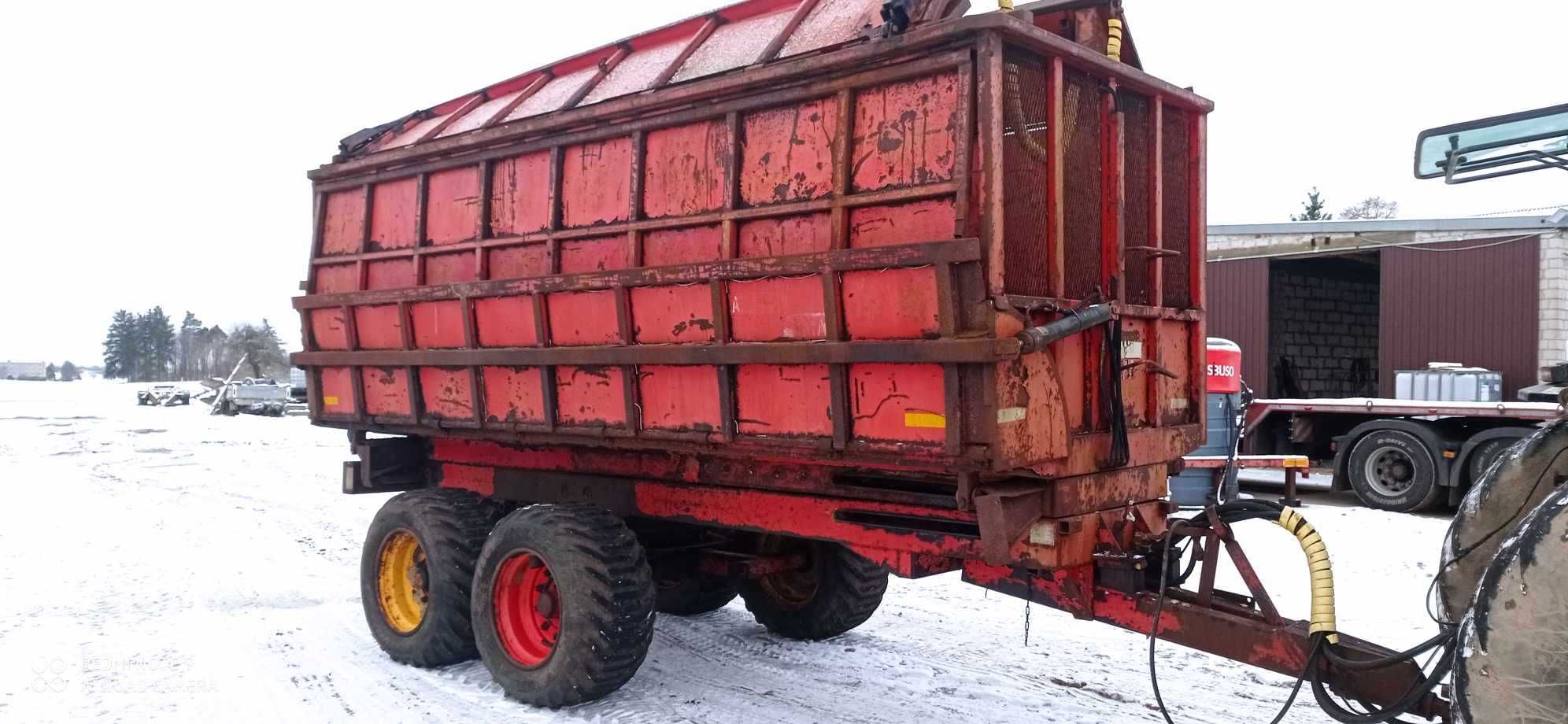 przyczepa rolnicza tandem wywrotka objetosciowa przeładunkowa