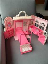 1998 Oryginalny rozkładany domek dla lalki Barbie walizki retro Mattel