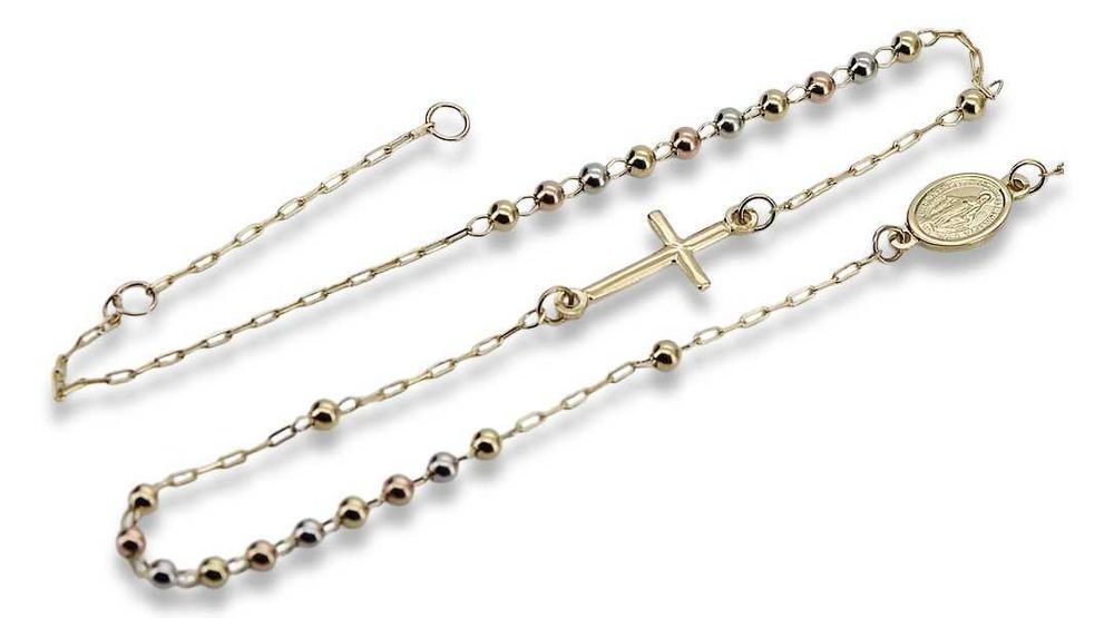 Złoty różaniec 14k 585 3 kolor złota Dolce Gabbana rcc002ywr Wrocław