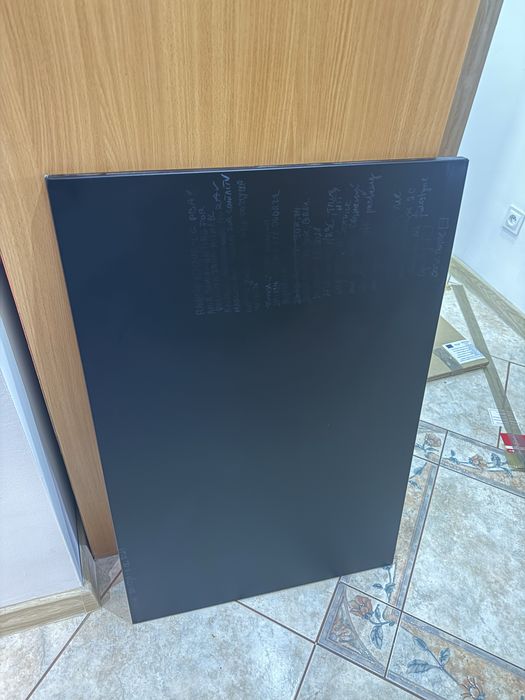 Tablica magnetyczna metalowa KREDOWA CZARNA 90x60cm