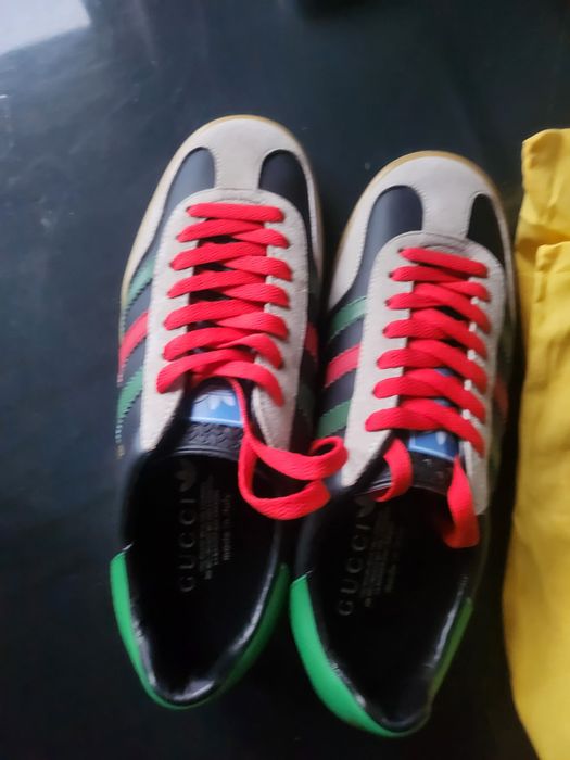 Gazelle Adidas & Gucci Black Green Red