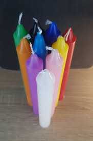 Velas 15cm cores