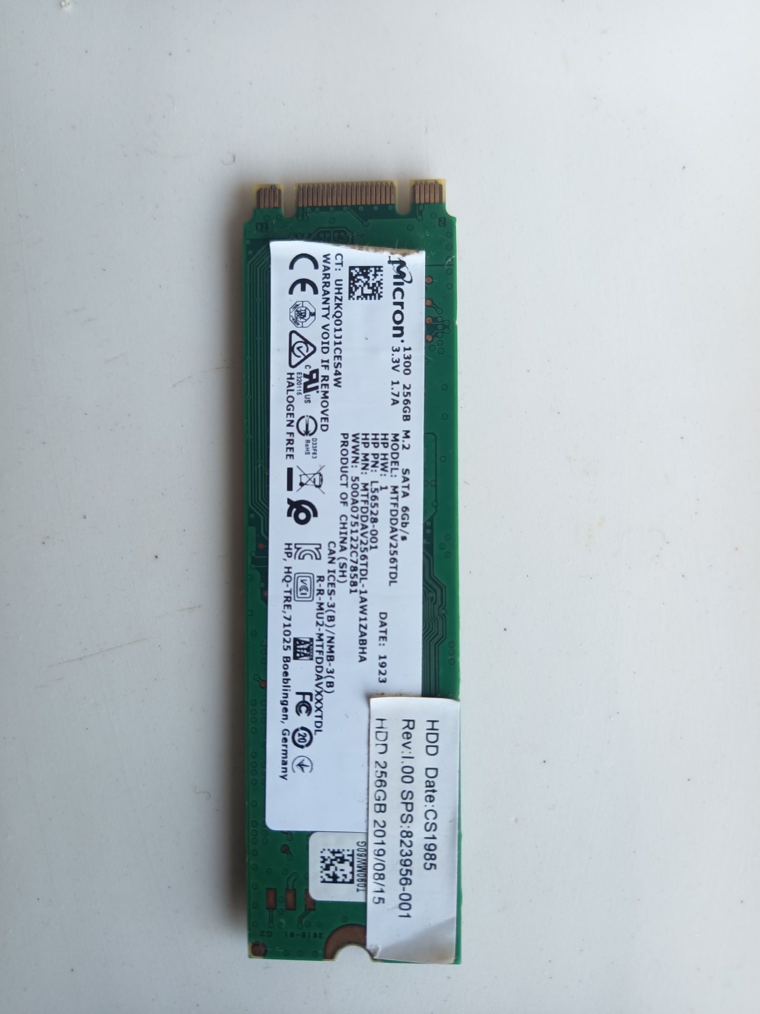 SSD- 256 GB, 3D NAND, M.2
