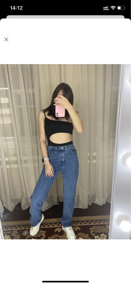 Боди черный от prettylittlething