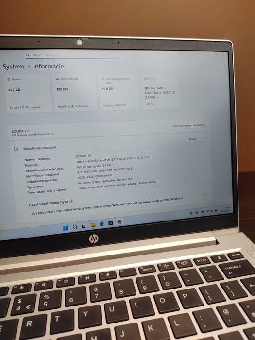 LAPTOP | HP ProBook 430 G8 | i5-1135G7 | 16GB RAM | 512SSD | Win11