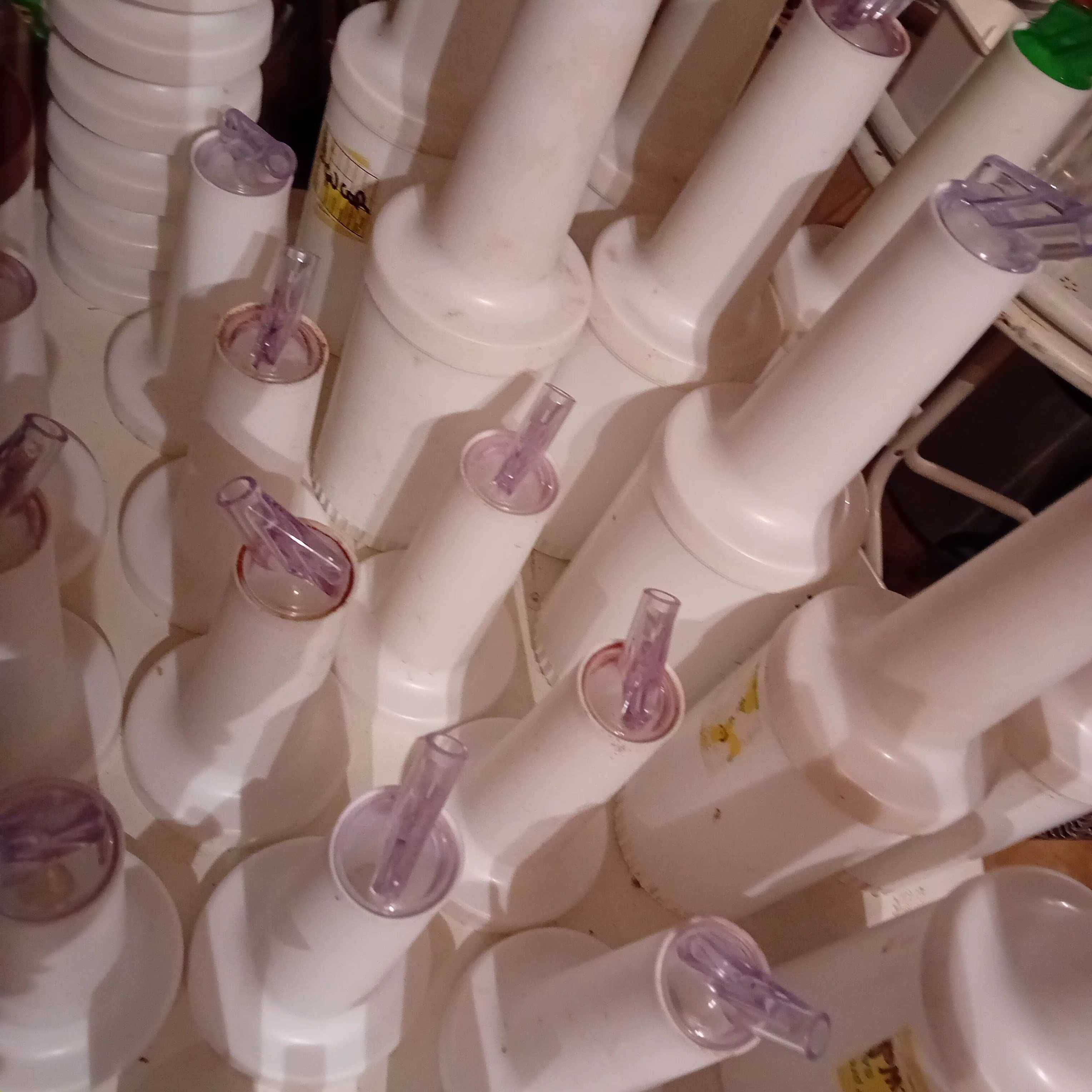 Material de restauração, garrafas de toping