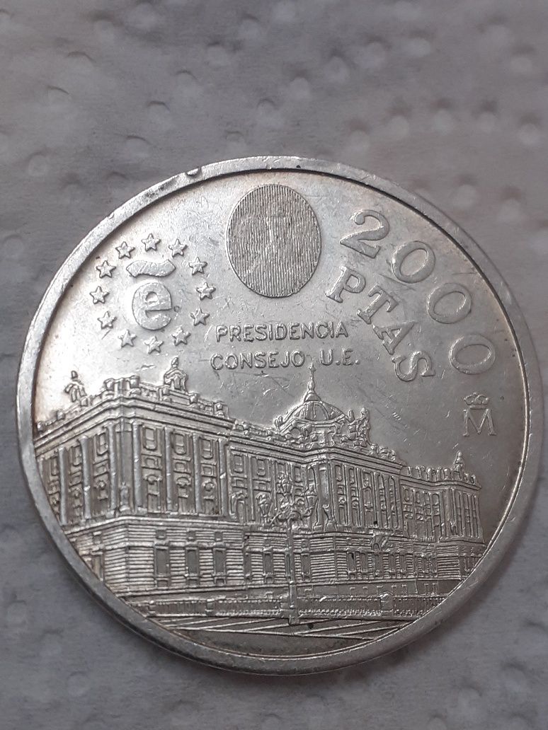 Moeda comemorativa em prata 2000 pesetas  1995