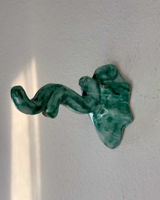 Ceramiczny duży wieszak ścienny Wieszak łazienkowy dekoracyjny