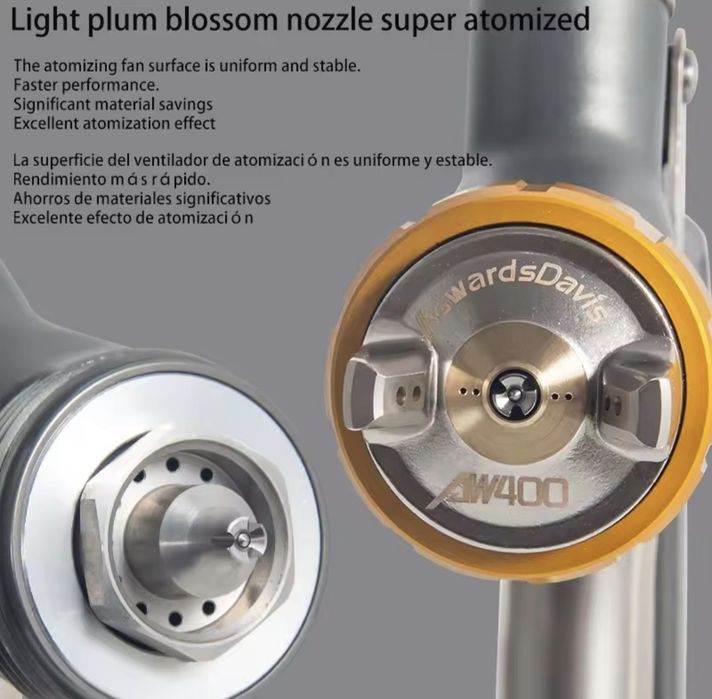 Краскопульт AdwardsDevis W400 HVLP,1.3 mm,1.4 mm з розрізною дюзою