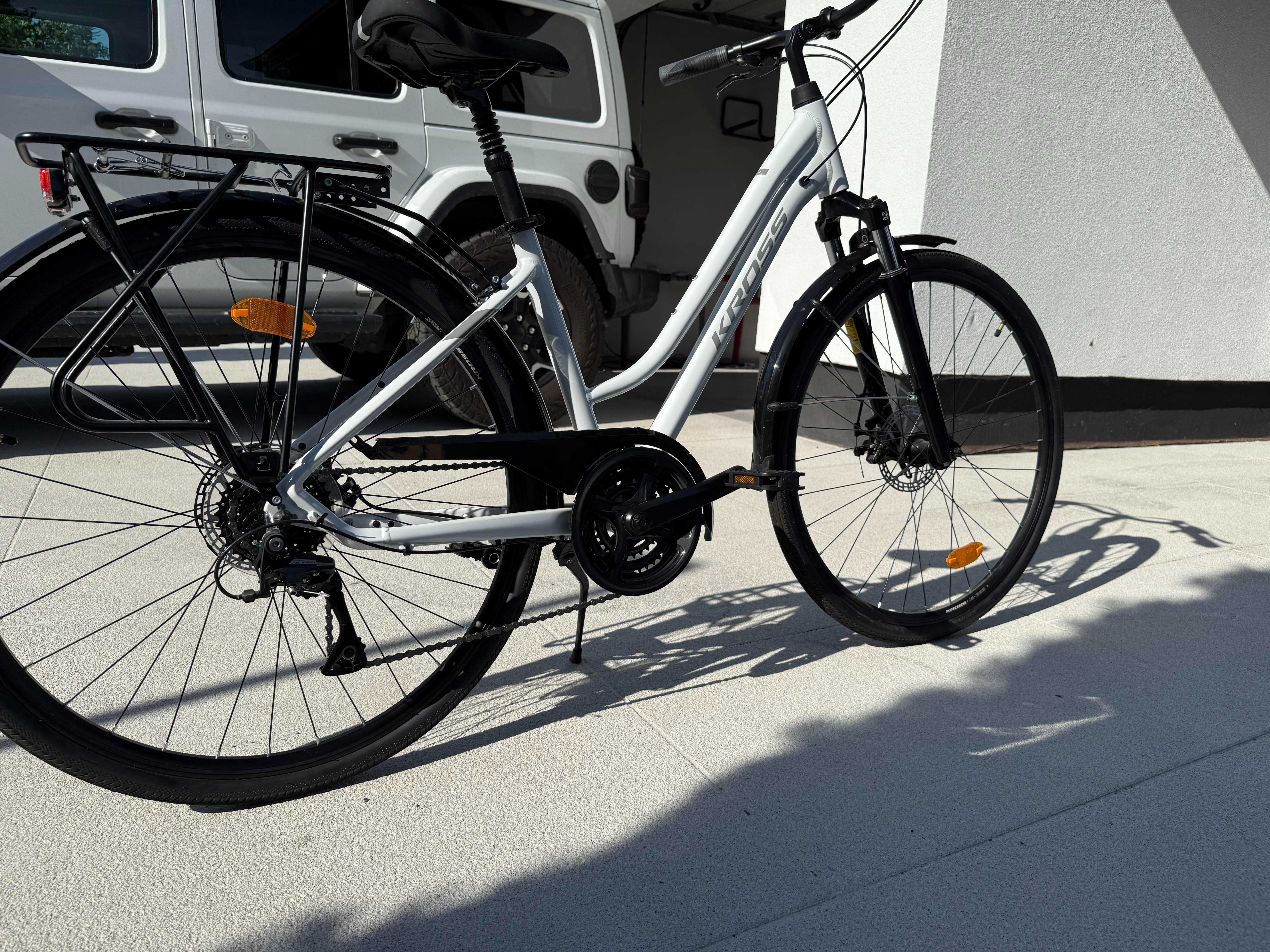 Rower biały Kross Trans 3.0 ROZMIAR M 17'' Koła 28'' 2024- gwarancja