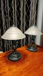 Vintage włoskie lampki stołowe D.L.L. Voghera, komplet, Włochy 70‑80