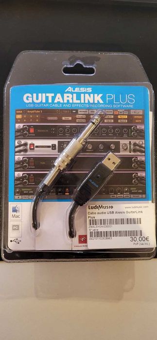 Cabo Guitarra/Baixo Jack - USB
