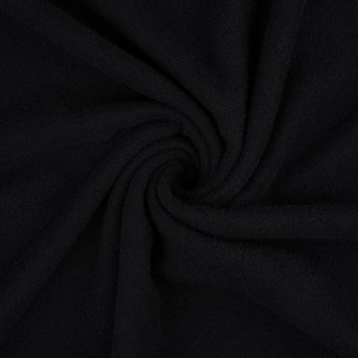 dwustronny szalik damski z poliestru w czarnym kolorze - peterson